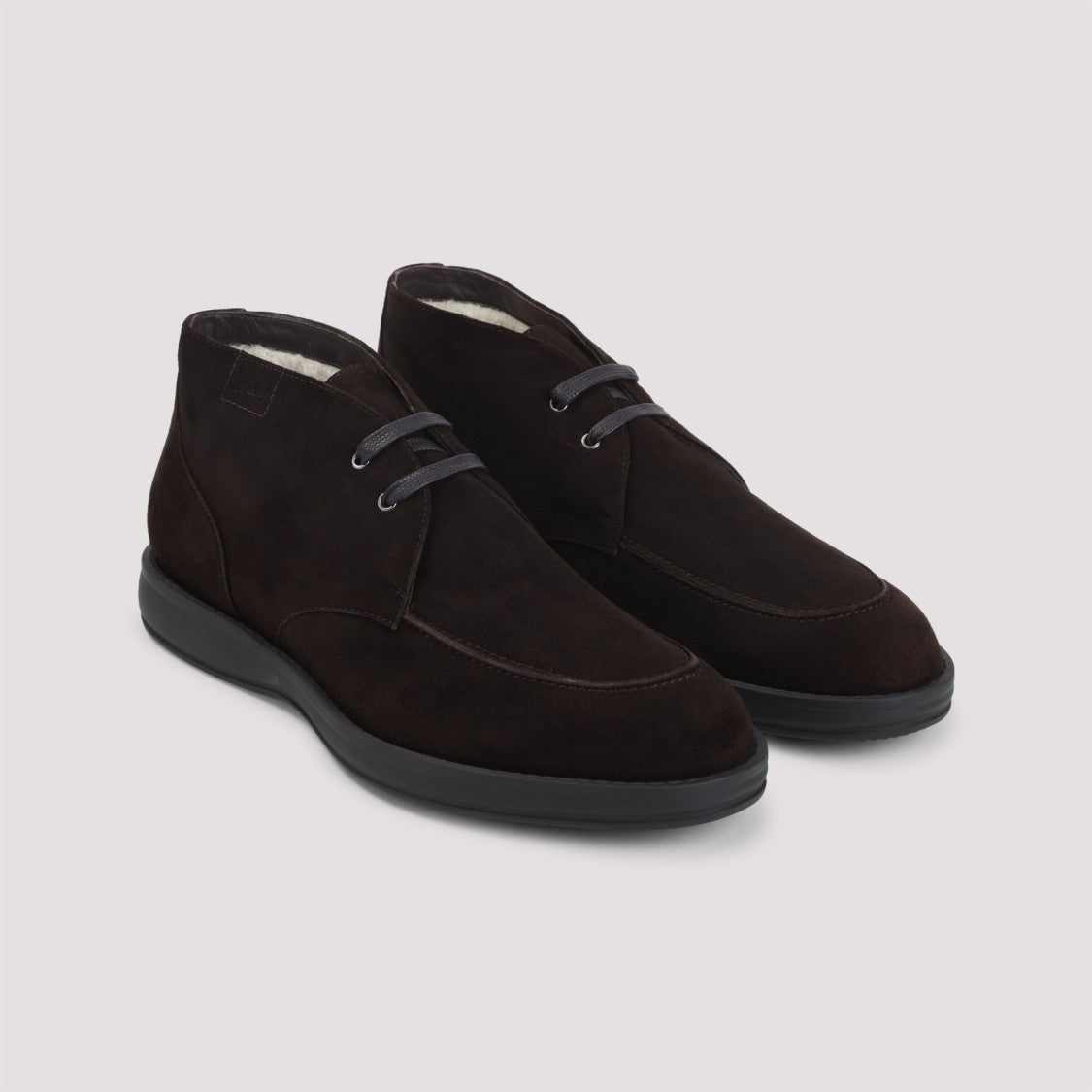 Brioni Desert Brown Leather Boots