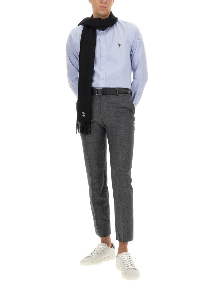 Ps Paul Smith Regular Fit Shirt With Classic Collar And Zebra Logo