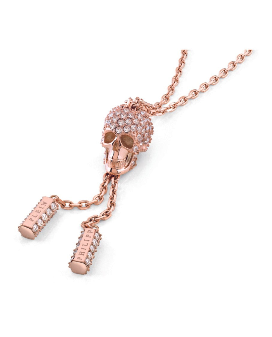 Philipp Plein Sliding $Kull Crystal Cable Chain Bracelet