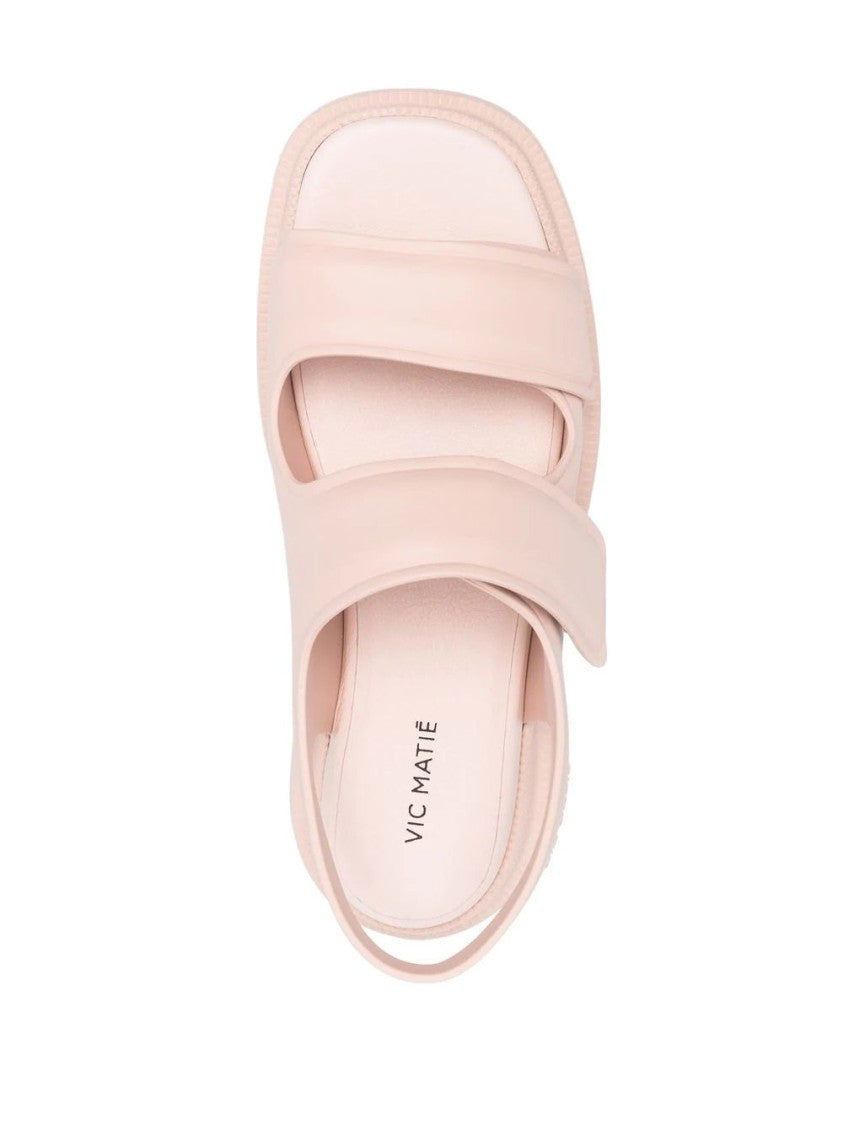 Vic Matié Pink Casual Open Flat Sandals