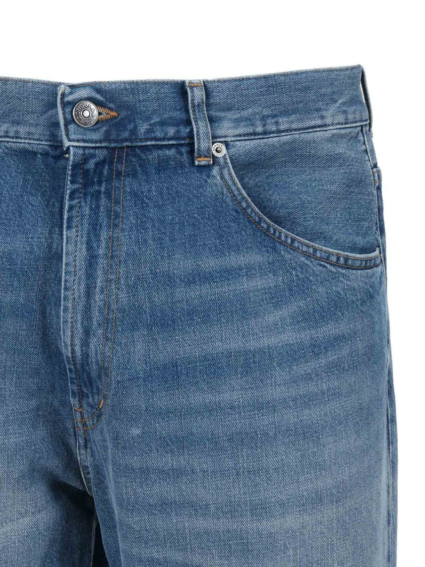 Dondup Relaxed-Fit Five-Pocket Denim Jeans With Rolled-Up Cuffs