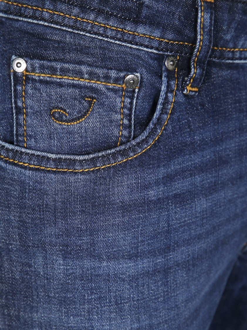 Jacob Cohen Straight-Leg Jeans With Subtle Fading
