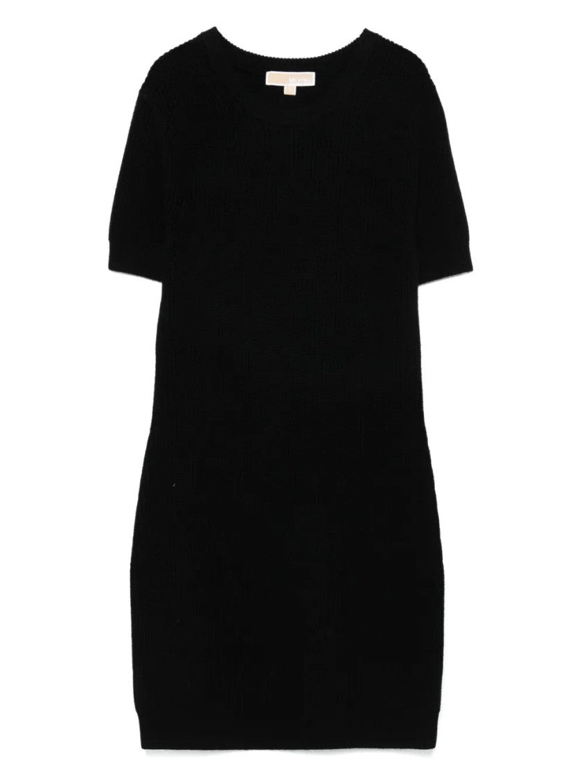 Michael Kors Merino Ss Shaker Mini Dress