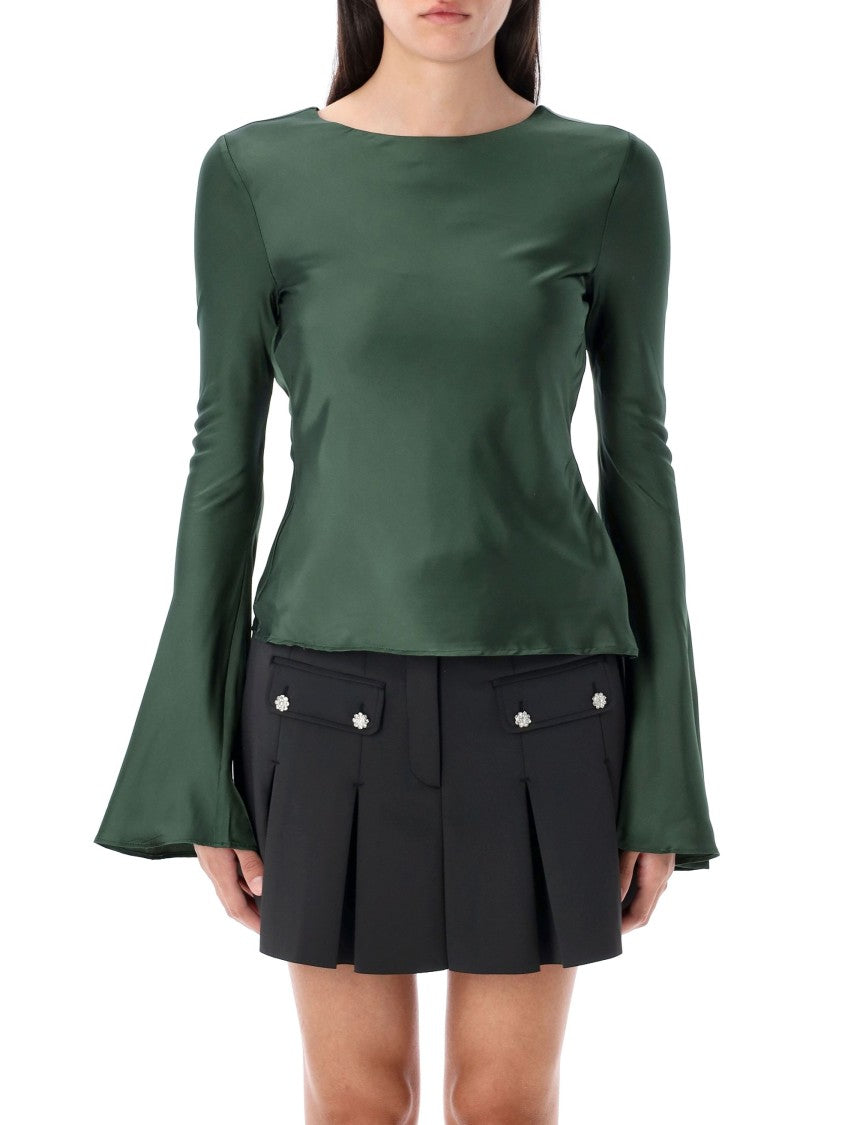 Ganni Long Sleeve Blouse