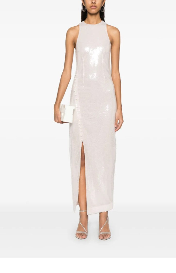 Rotate Fitted Sequin-Embellished Dress