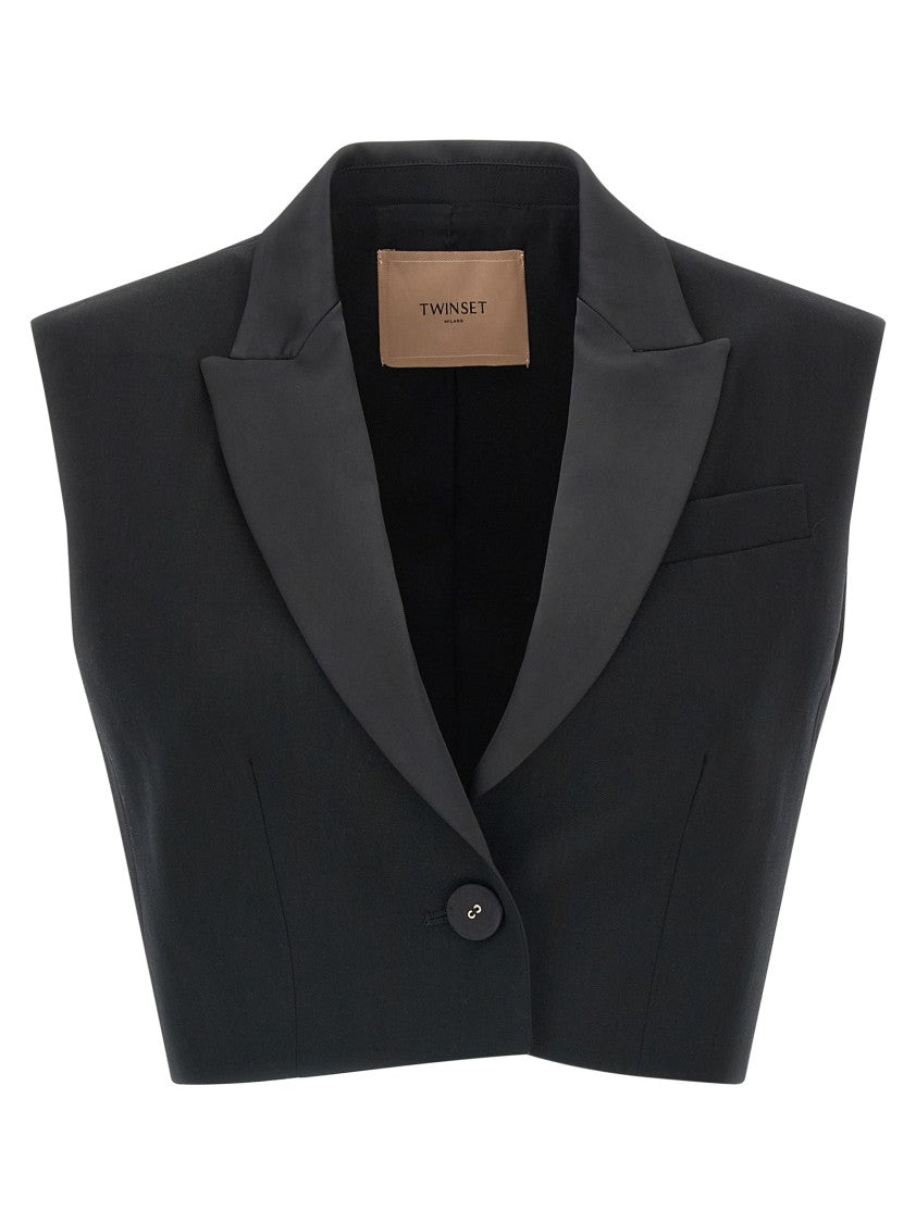 Twin-Set Cropped Vest