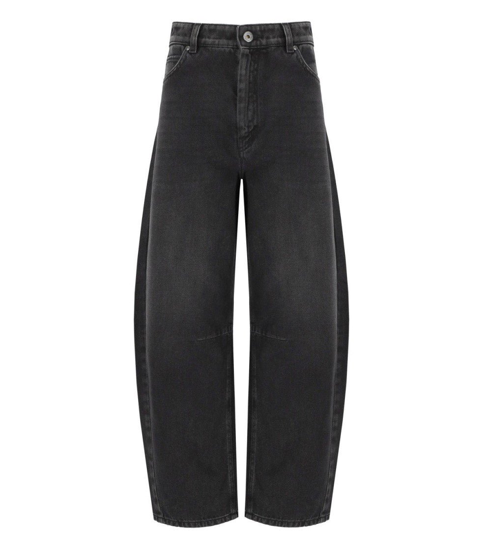 Max Mara Douglas Black Barrel Jeans