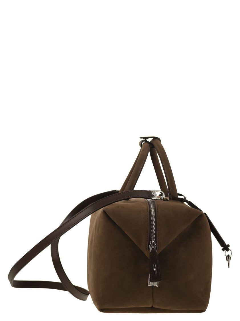 Max Mara Holdalllsuede - Large Nubuck Leather Satchel