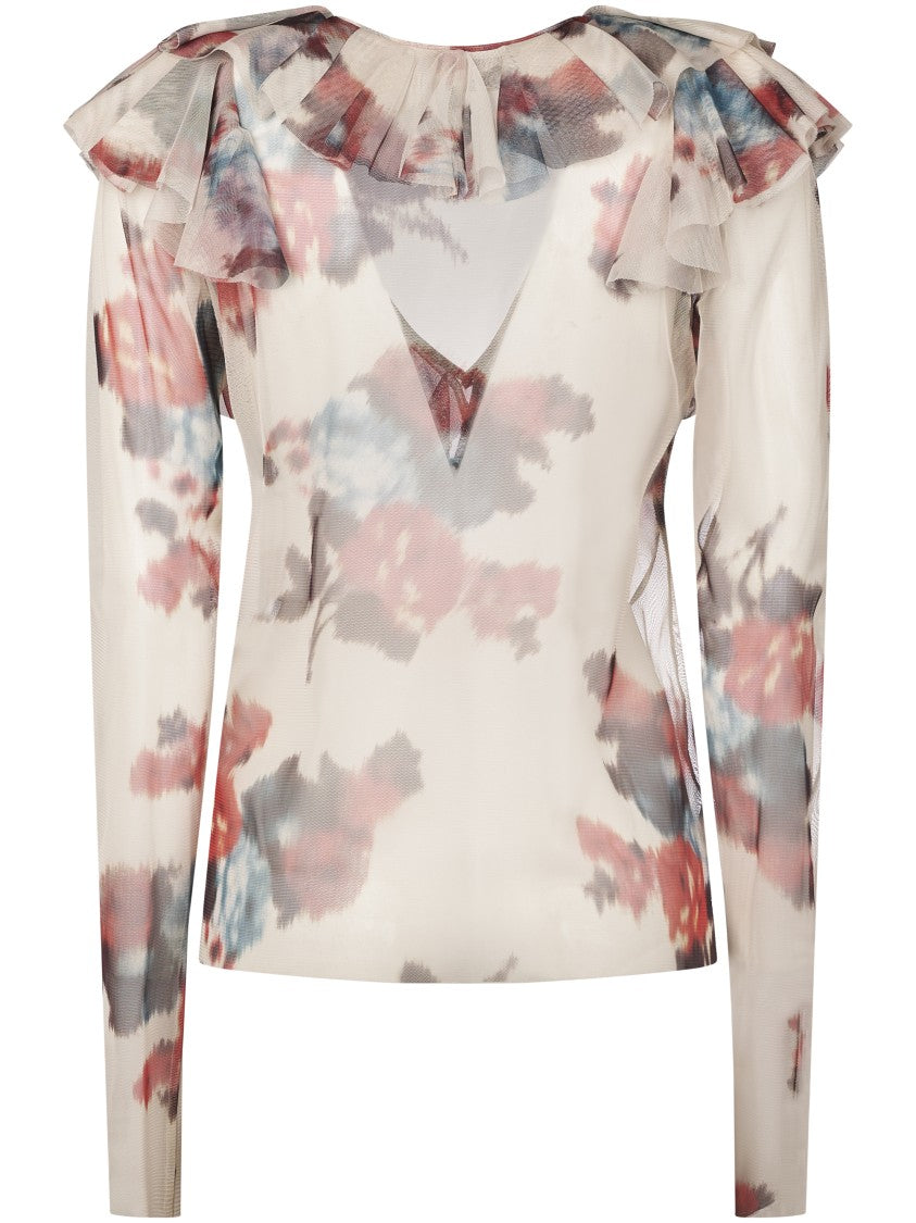 Philosophy Di Lorenzo Serafini Flowing Floral Print Shirt