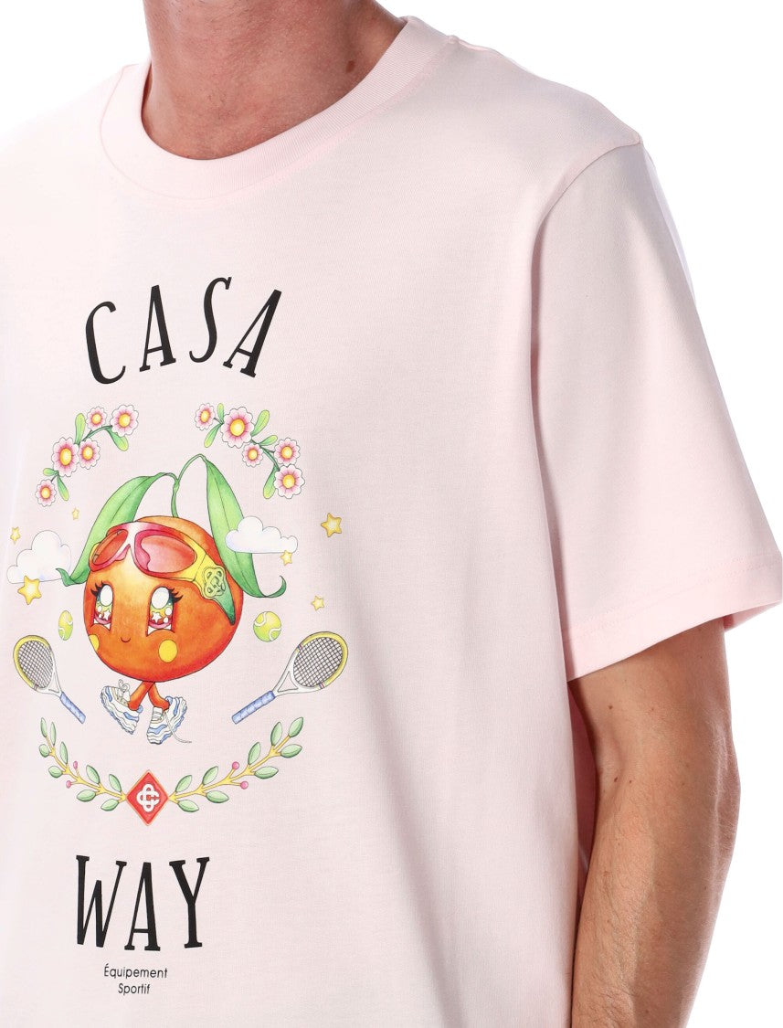 Casablanca Casawai Kawaii Orange Tee