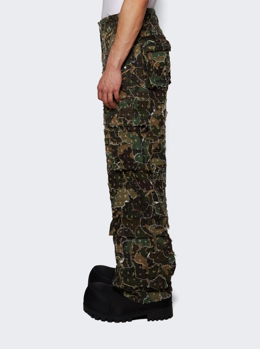 Who Decides War Micro Distressed Cargo Pant - Olive