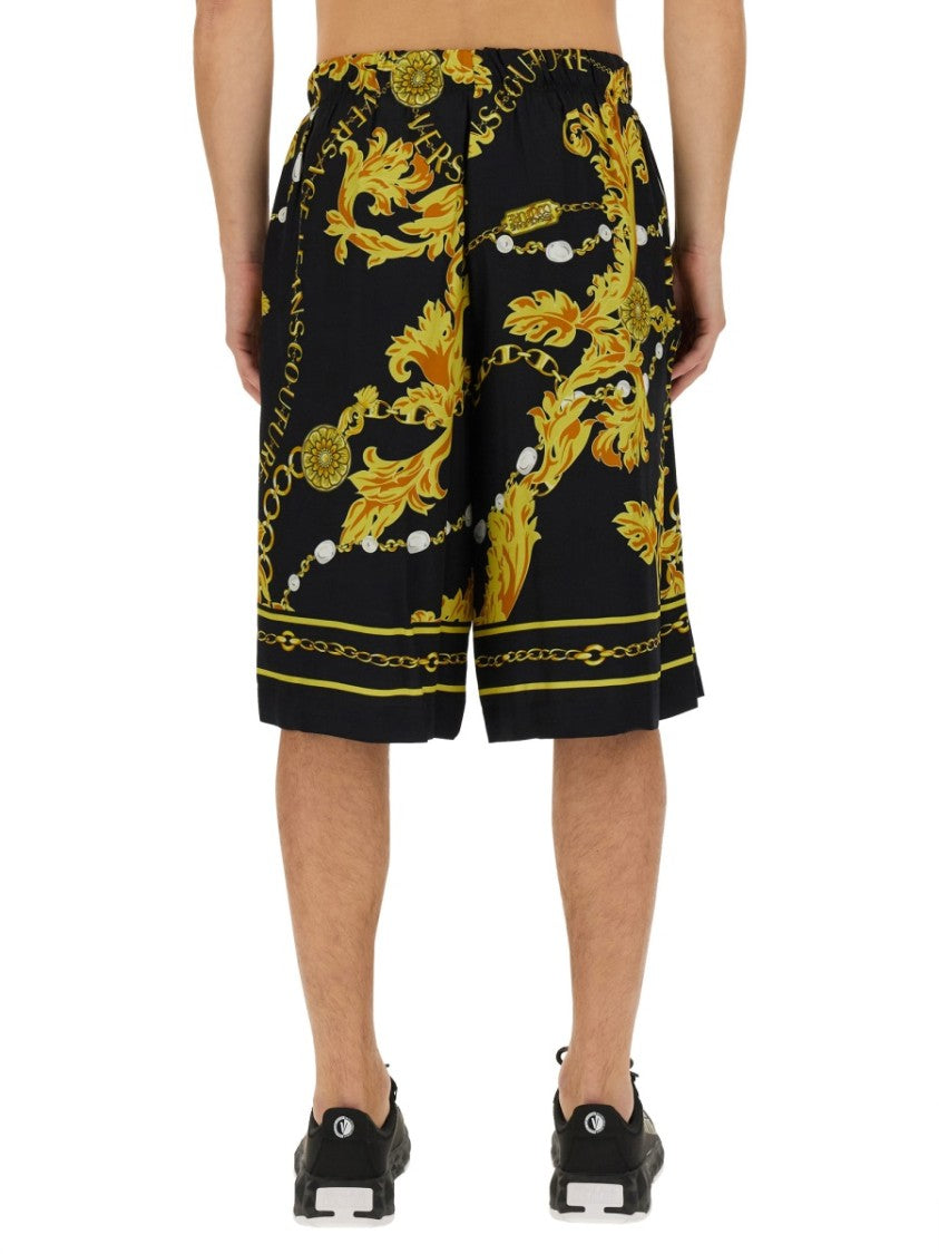 Versace Jeans Couture Chain Couture Bermuda Shorts