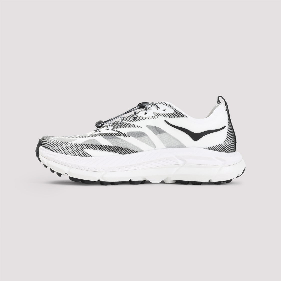 Hoka Dynamic Black And White Patterned Sneakers
