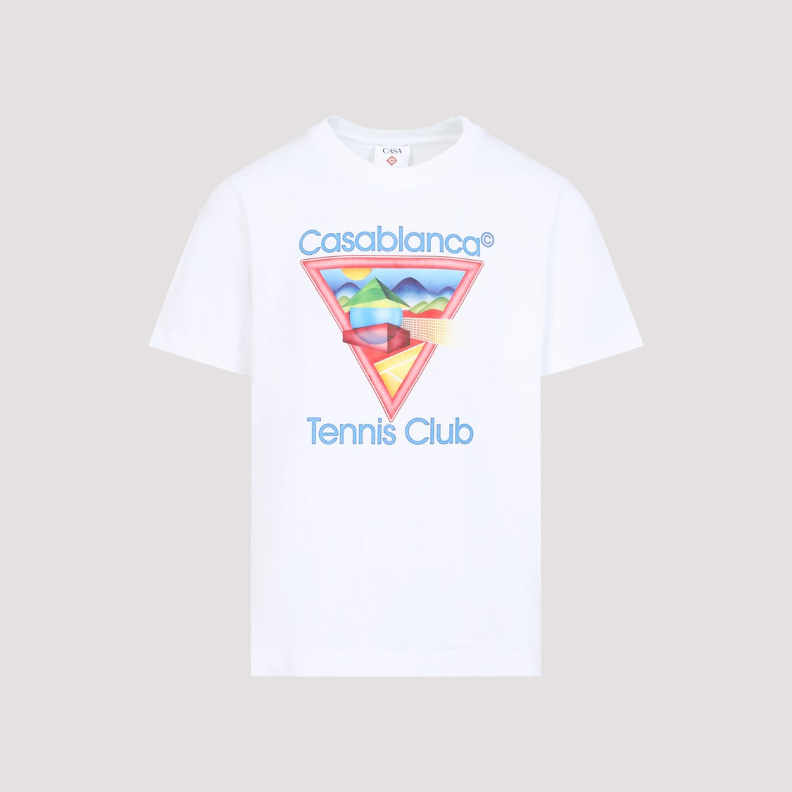 Casablanca White Organic Cotton Tennis Club Icon T-Shirt