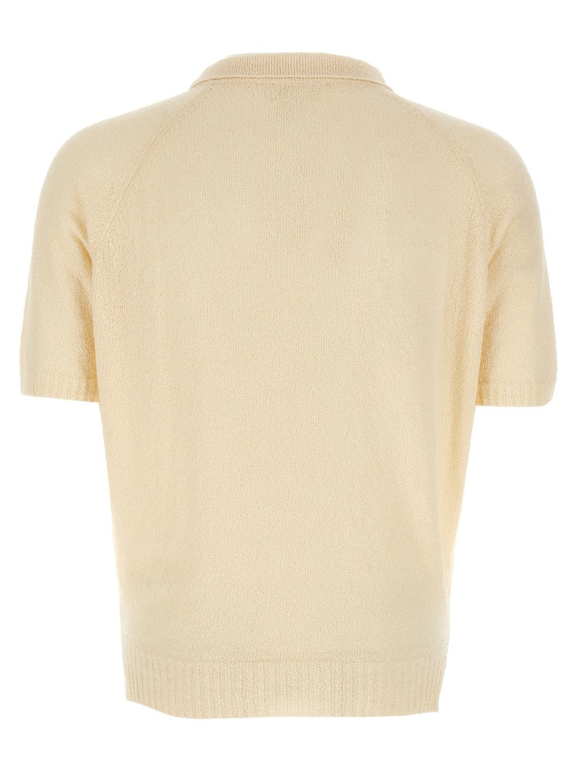 Ma'ry'ya Bouclé Polo Shirt