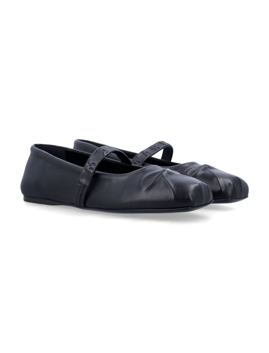 Marni Ribbon Embossed Ballerina