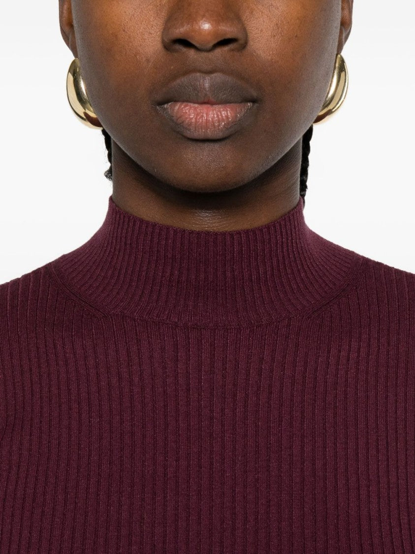Twin-Set Fitted Ribbed Sweater