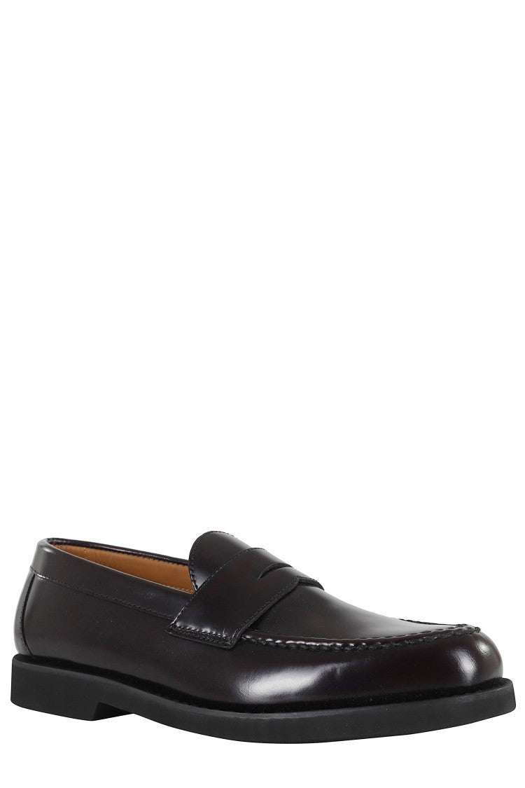 Sebago Burgundy Leather Ryan Brushed Loafers