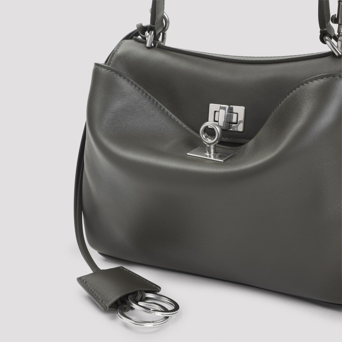 Balenciaga Green Leather Shoulder Bag