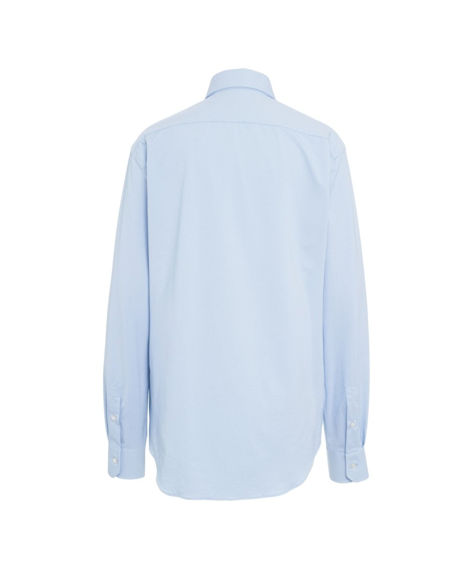 Gender Long Sleeve Tailored Shirt With Pointed Collar