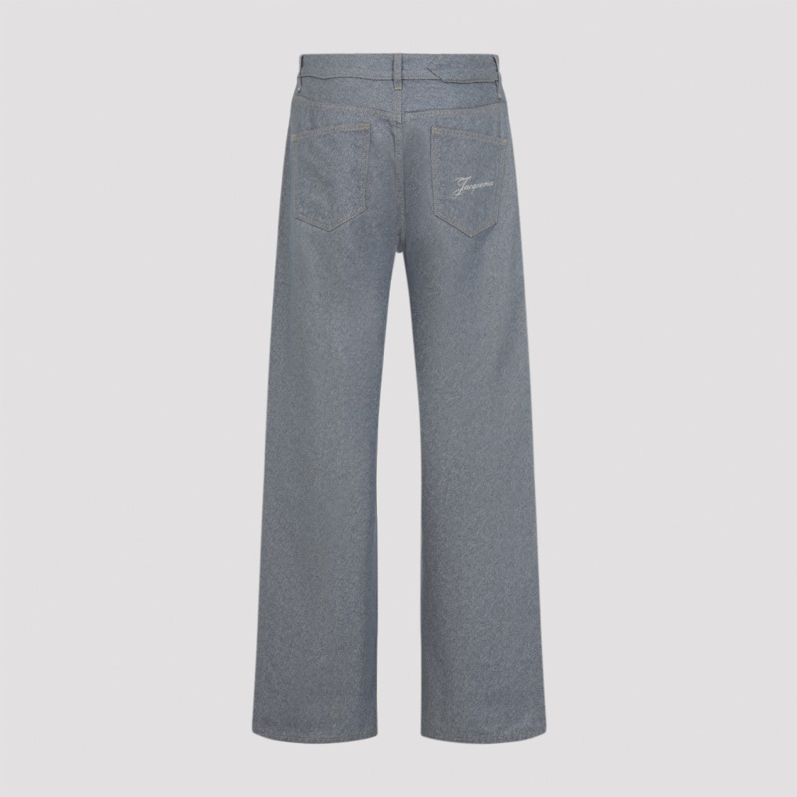 Jacquemus Straight-Leg Denim Jeans With Signature Embroidery
