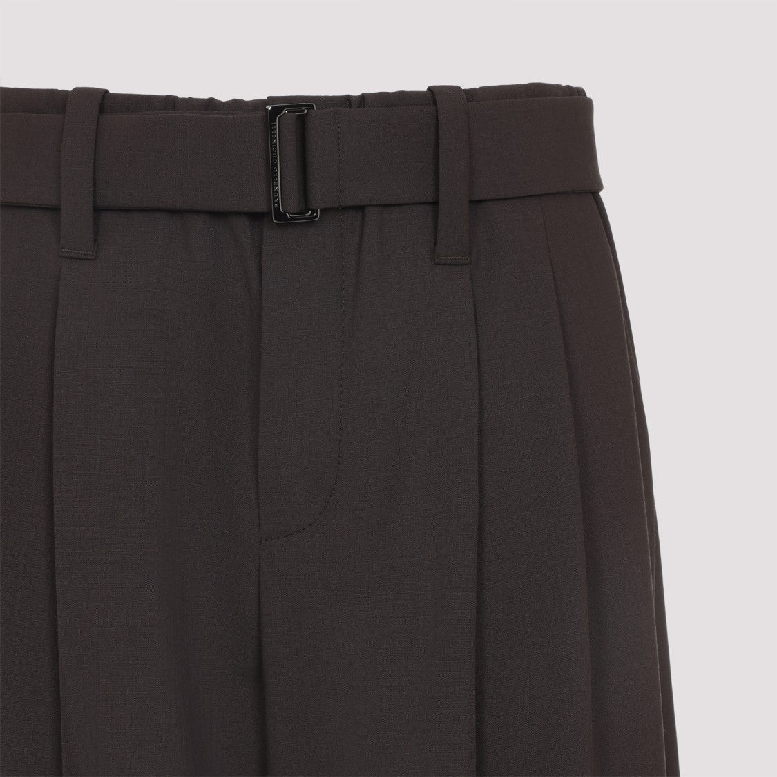 Brunello Cucinelli Brown Tailored Trousers With High Waist