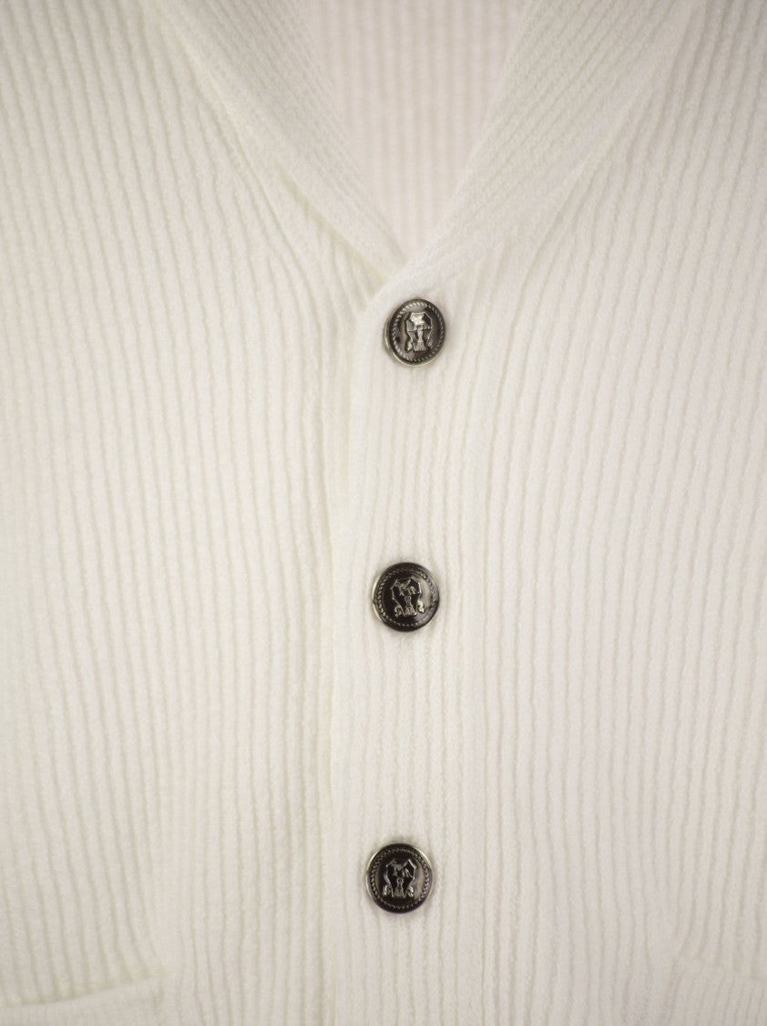 Brunello Cucinelli Buttoned Cotton Rib Cardigan