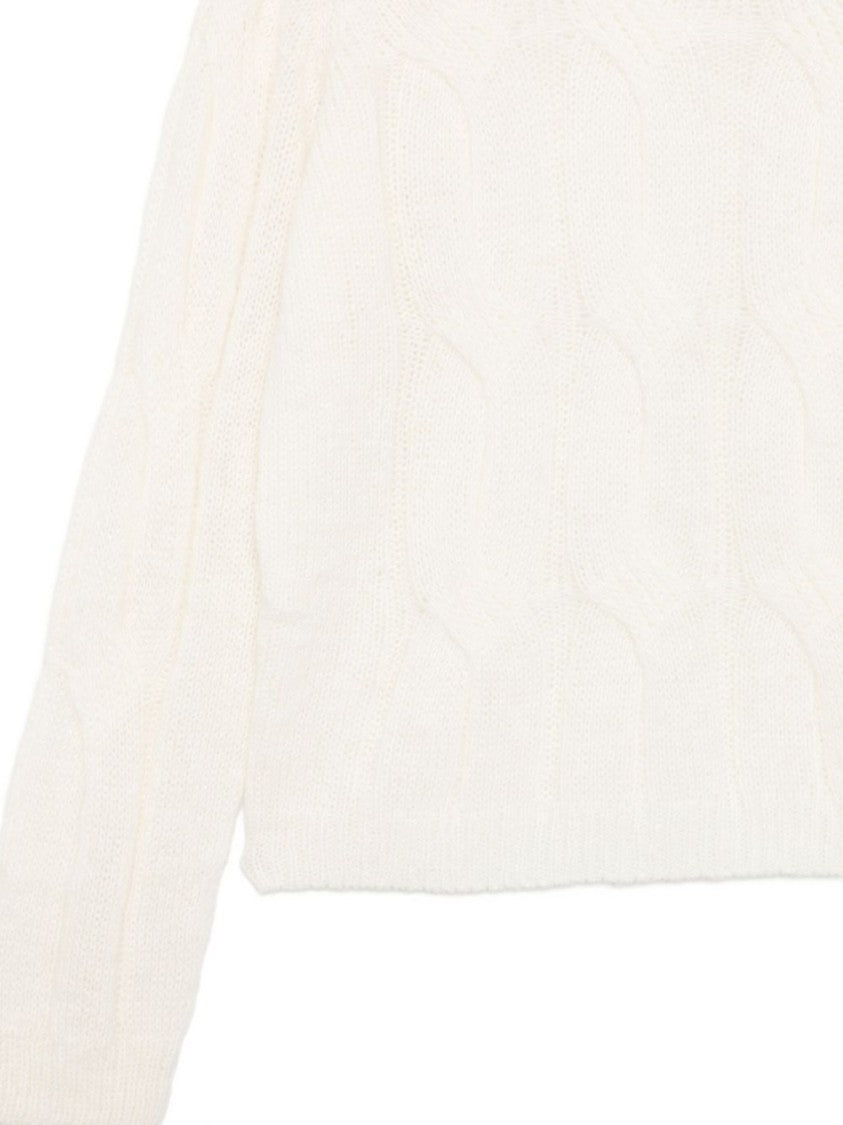 Liu Jo Cable-Knit Sweater With High Turtleneck