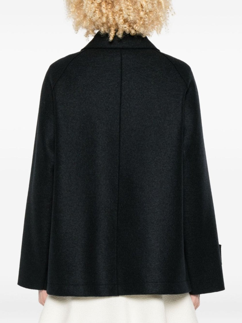 Harris Wharf London Short Structured Coat With Classic Collar