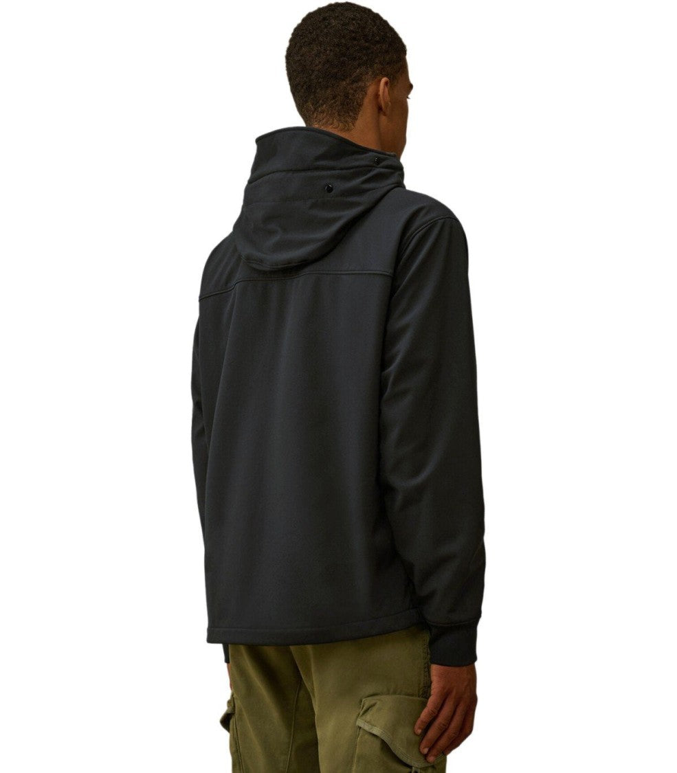 C.P. Company C.P. Shell-R Goggle Black Hooded Jacket