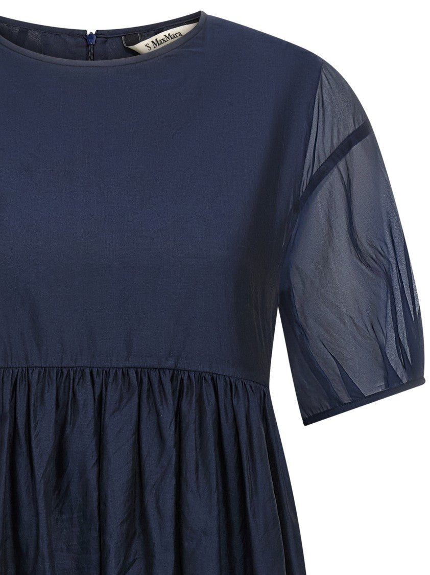 Max Mara Silk Blend Midi Dress