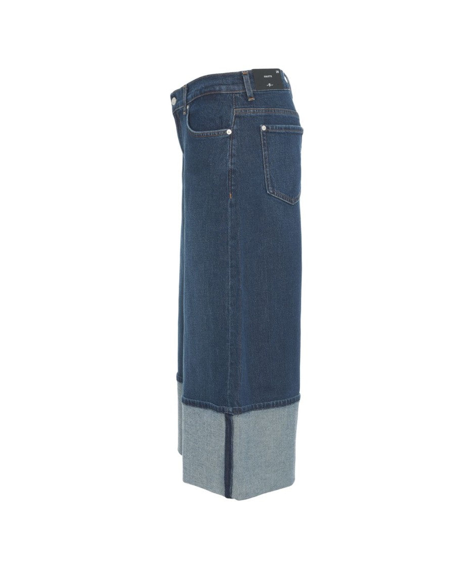 7 For All Mankind Wide-Leg Culotte Jeans