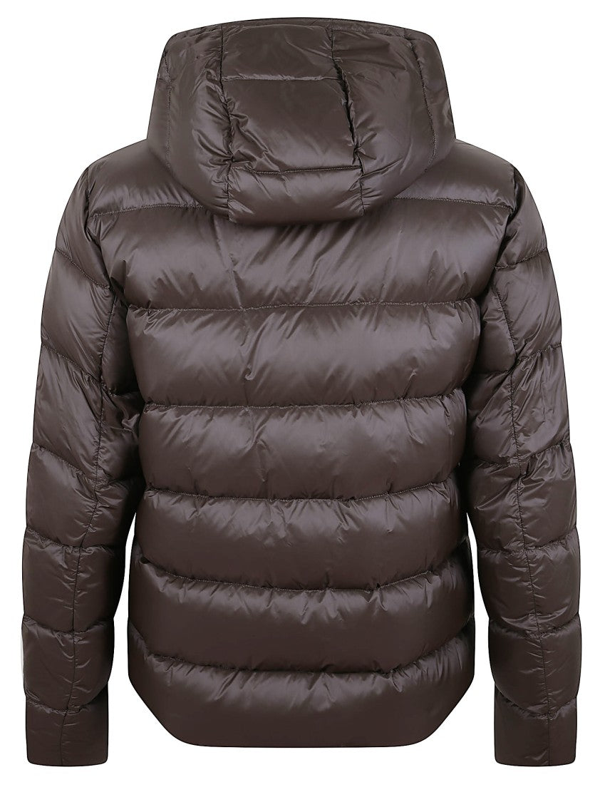 Fay Reversible Quilted Nylon Down Bomber Jacket