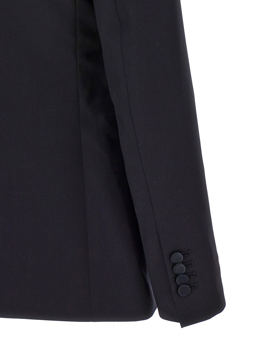 Tagliatore Tuxedo Dress With Single-Breasted Blazer