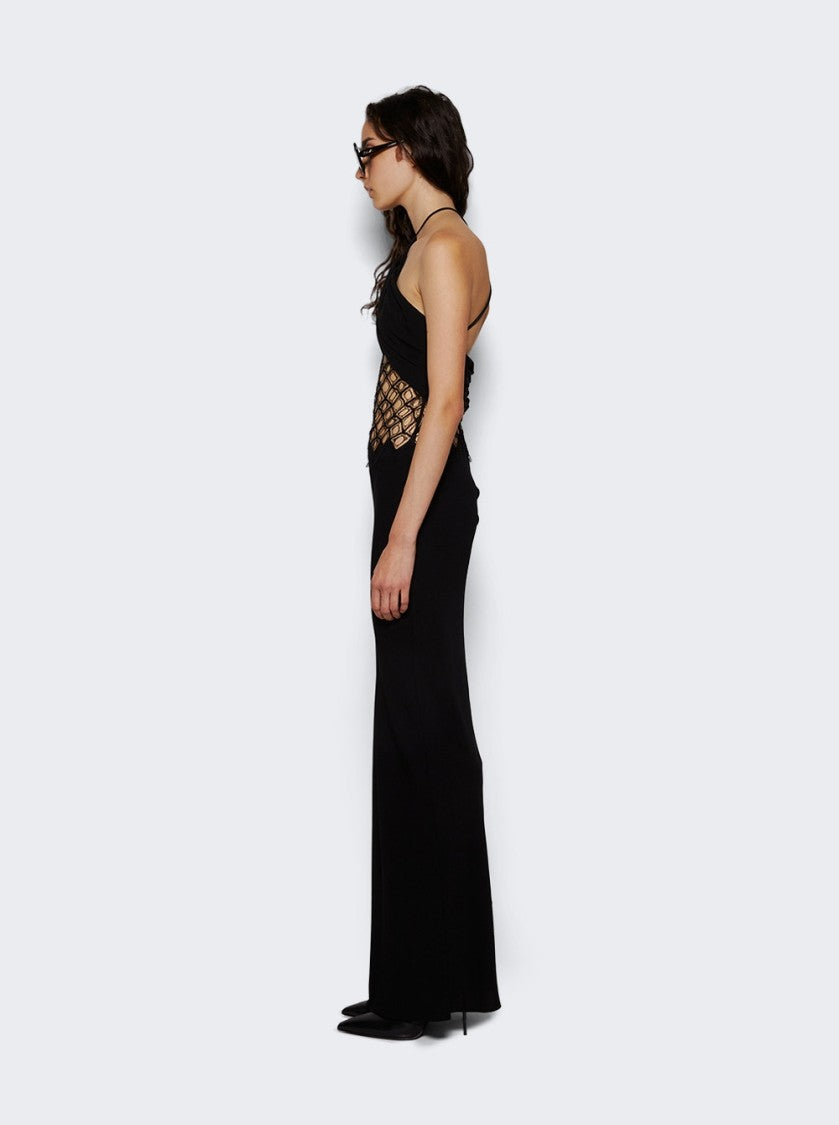 Christopher Esber Fluted Silk Column Dress