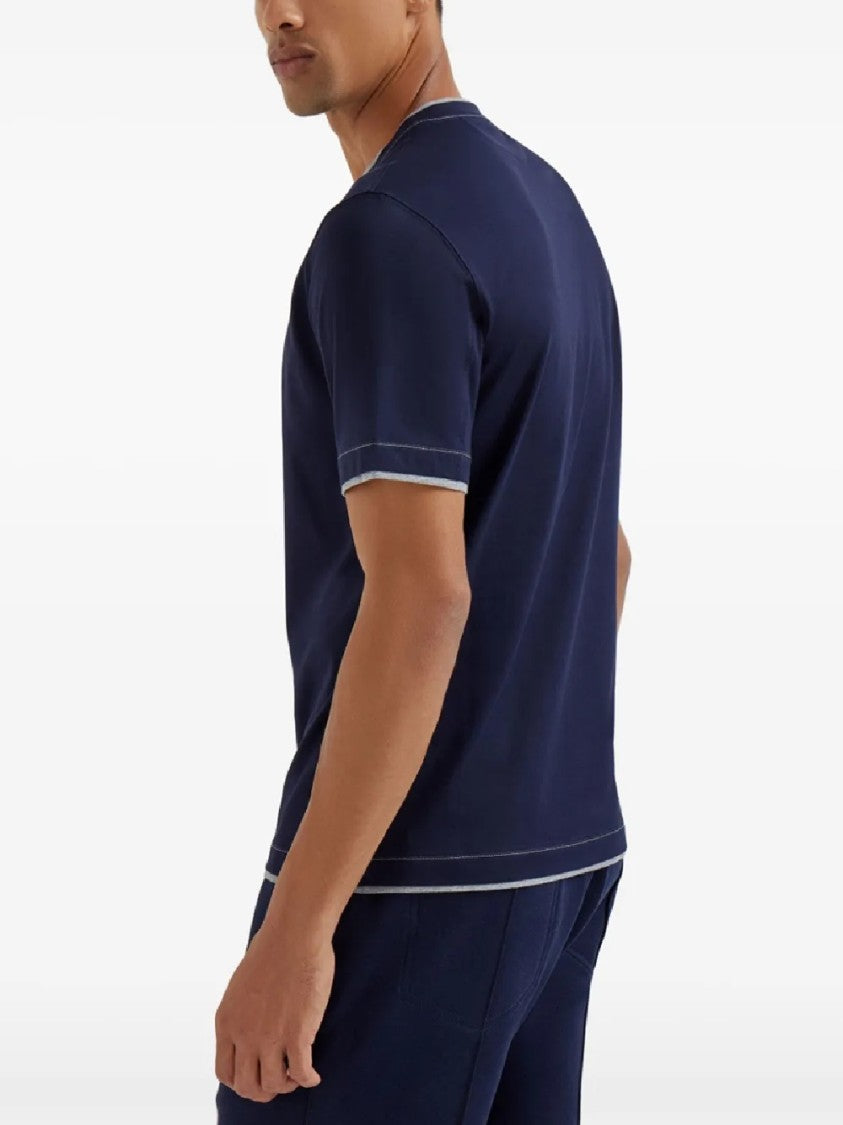 Brunello Cucinelli Classic Fit Crew Neck T-Shirt