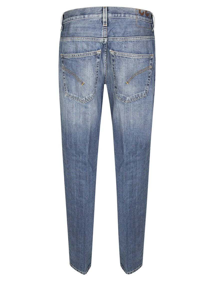 Dondup Straight Leg Tailored Brighton Pants With Minimalist Design