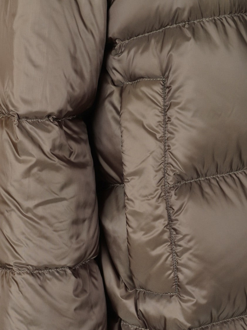 Max Mara Puffer Down Coat With High Collar