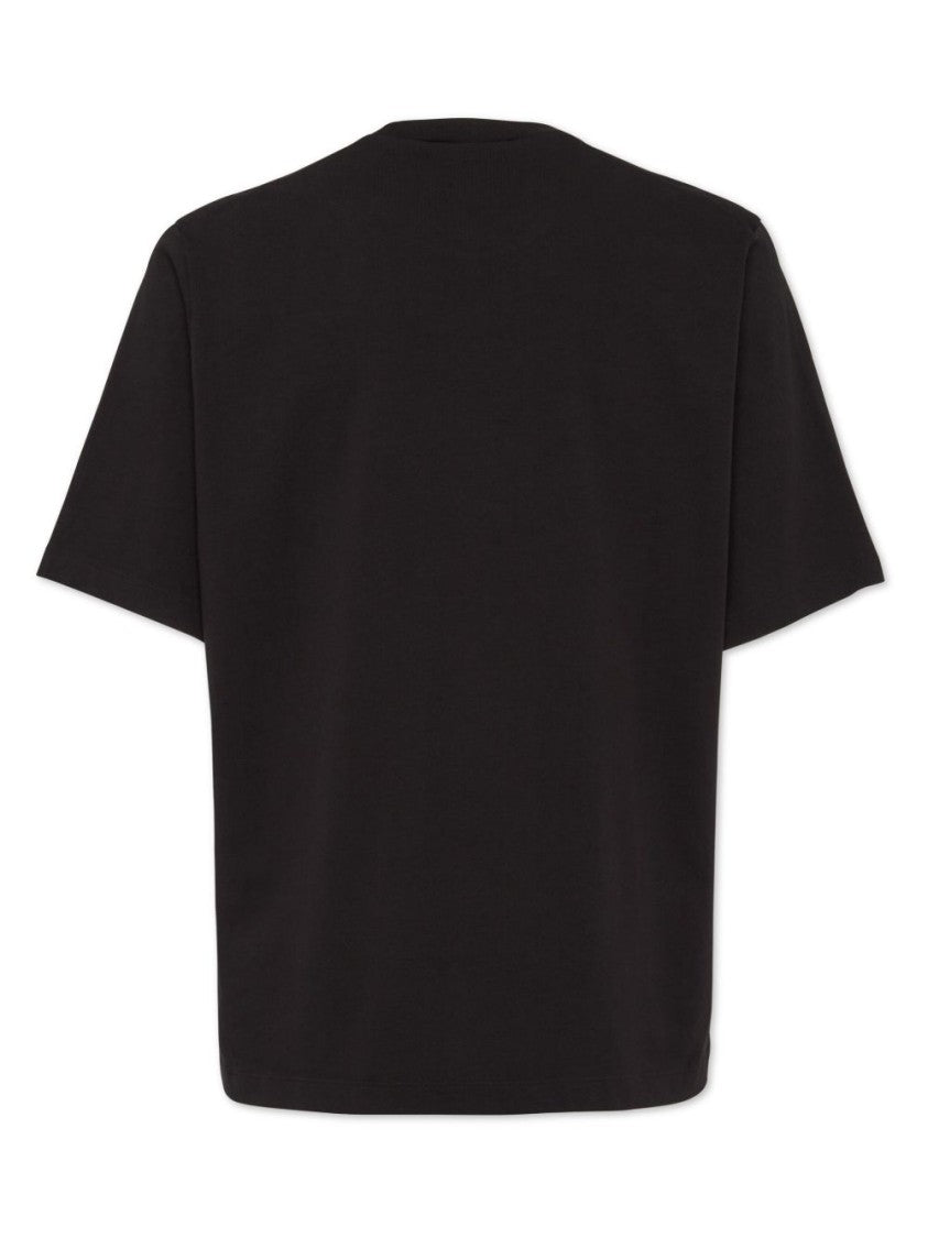 Dsquared2 Graphic Print Cotton Jersey T-Shirt With Crew Neck