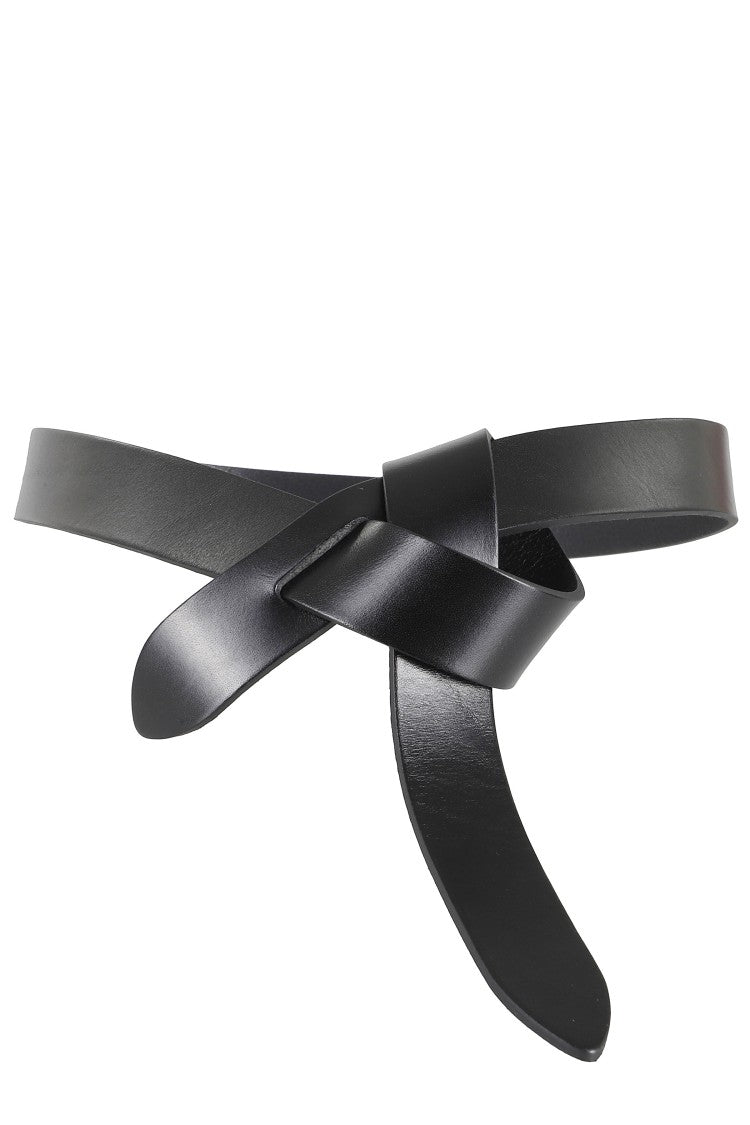 Isabel Marant Minimalist Knot Closure Leather Belt