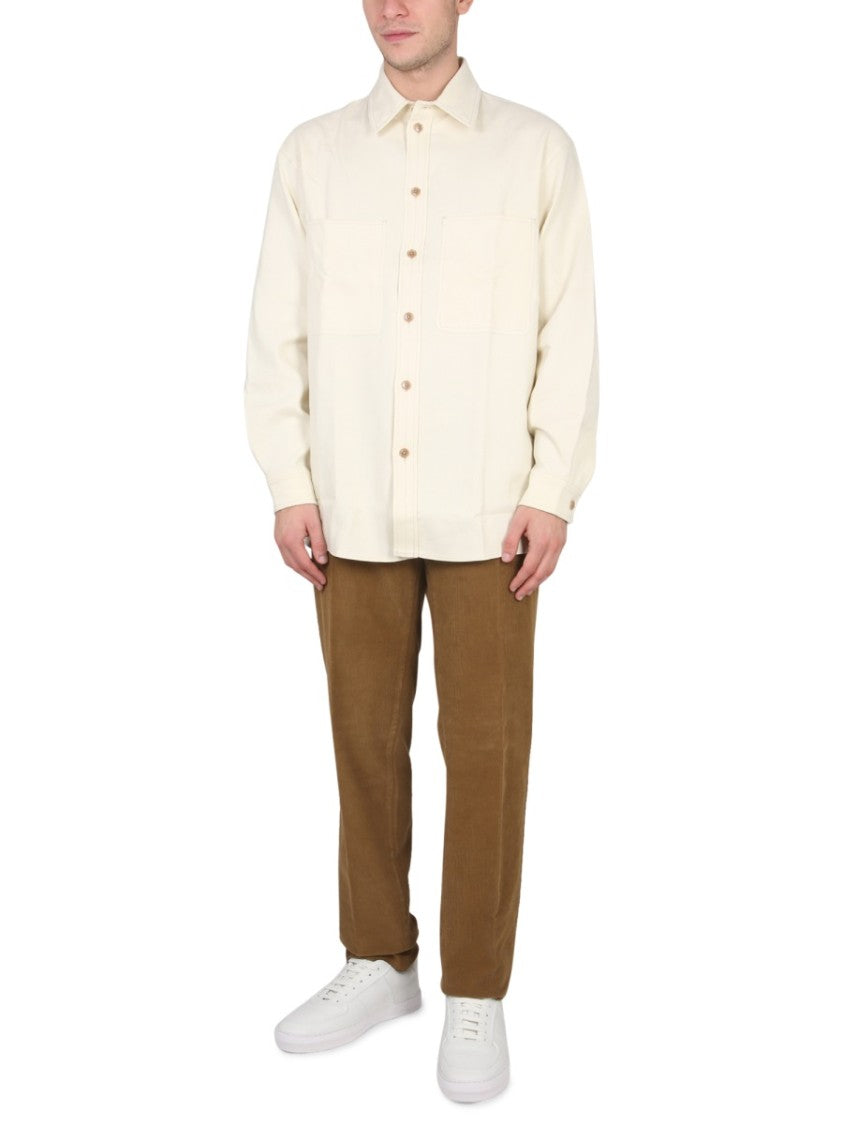 Pt Torino Slim Fit Tailored Pants With Button