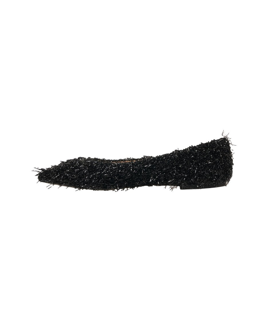 Gender Lurex Fringed Ballerinas