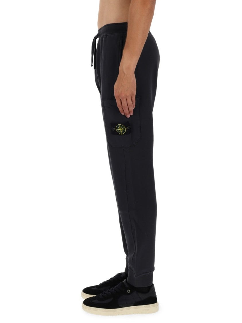 Stone Island Relaxed Fit Organic Cotton Pants