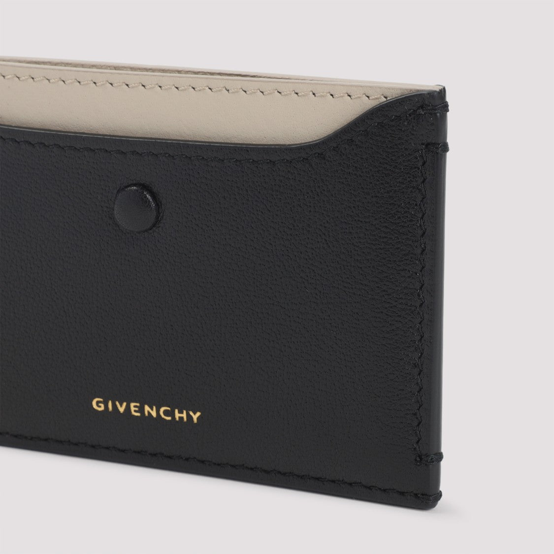 Givenchy Textured Leather Cardholder With Smooth Top