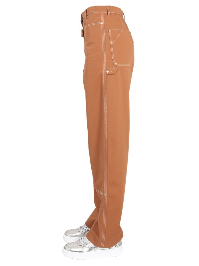 Stella Mccartney Wide-Leg Pants With Buckle Detail