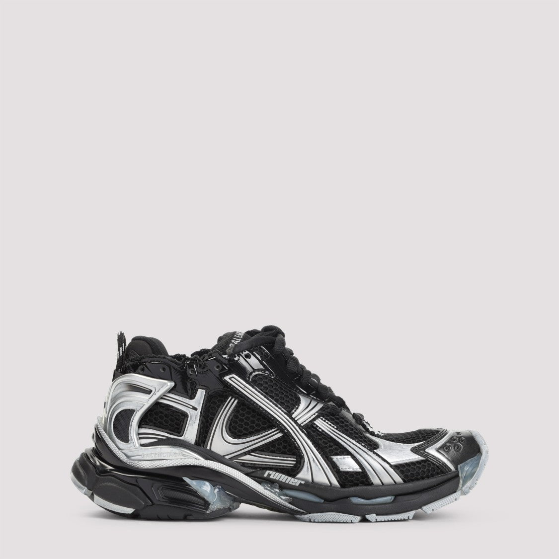 Balenciaga Black Silver Runner
