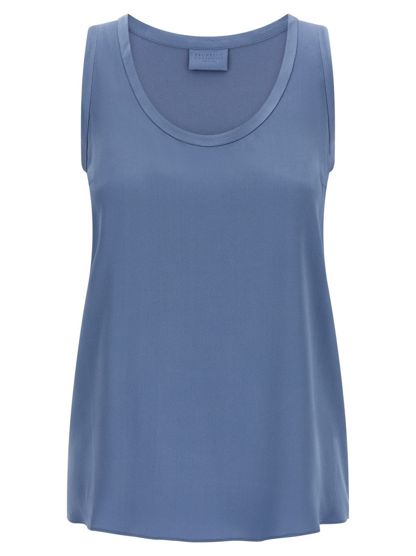 Brunello Cucinelli Satin Top