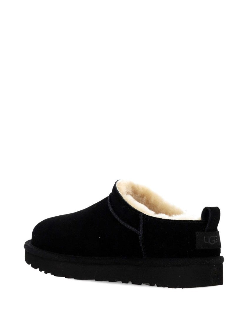 Ugg Suede Slip-On Boots With Shearling Lining