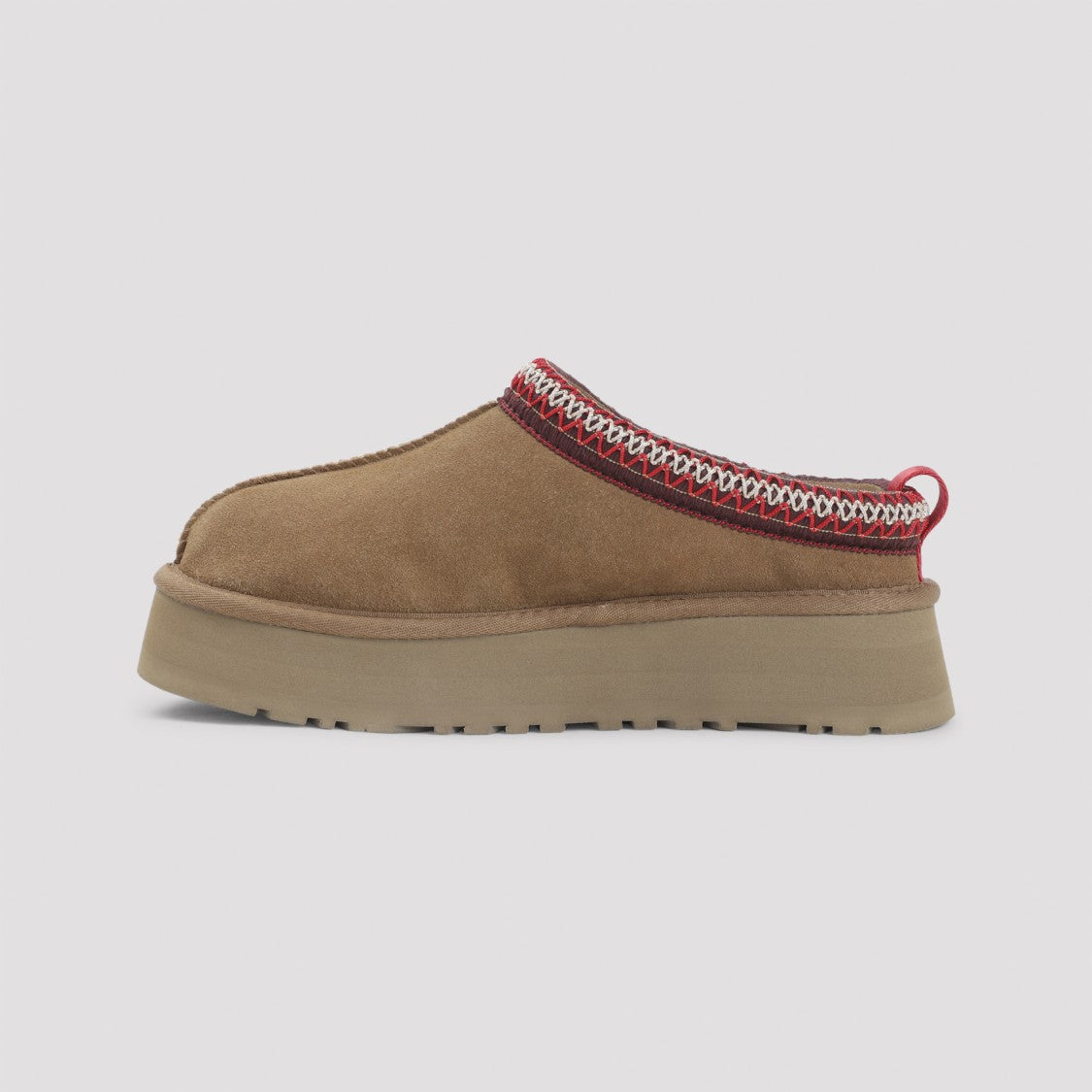Ugg Suede Slippers With Decorative Trim