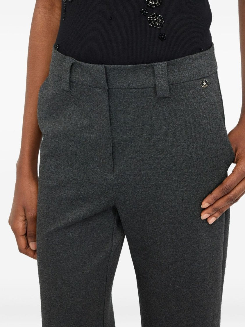 Liu Jo High-Waisted Wide-Leg Trousers With Concealed Closure